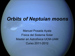 Orbits of Neptuian moons