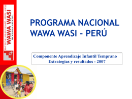 programa nacional wawa wasi - perú