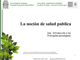 Salud Pública - Universidad Industrial de Santander