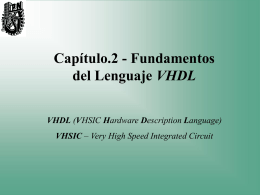 Fundamentos del Lenguaje VHDL - Diseño de Sistemas Integrados