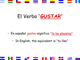 El verbo GUSTAR