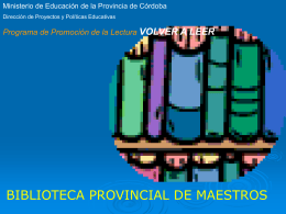 bibliotecas_2004 - Biblioteca Nacional de Maestros
