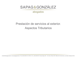 Presentación Sapag & Gonzalez