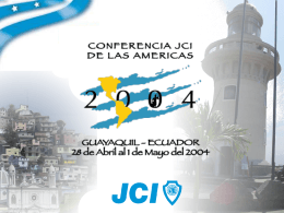 JCI Ecuador 2004 Ceremonia de Premios