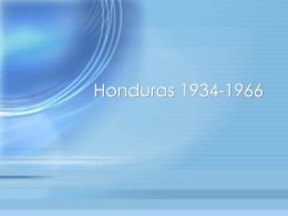 Honduras 1934-1966