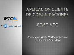 Aplicación cliente de comunicaciones ccmf-mtc