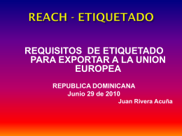 REACH - ETIQUETADO