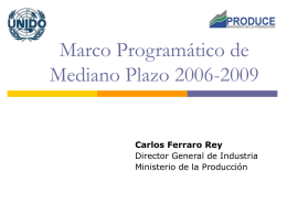 Marco Programático de Mediano Plazo 2006-2009