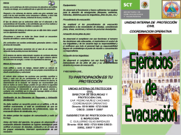 Ejercicios de Evacuación - Secretaría de Comunicaciones y