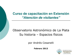 Historia del Observatorio Astronómico de La Plata