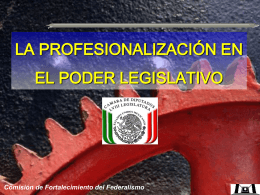 La Profesionalización en el Poder Legislativo