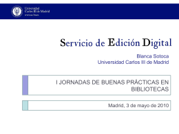 Servicio de Edición Digital