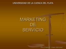 MARKETING DE SERVICIO - Instituto Juan Manuel de Rosas