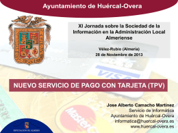 servicio tpv - Ayuntamiento de Vélez Rubio