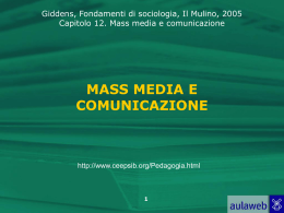 MASS MEDIA E COMUNICAZIONE - “G. Veronese”