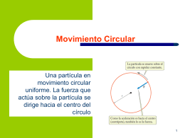 Fuerza en el movimiento circular uniforme