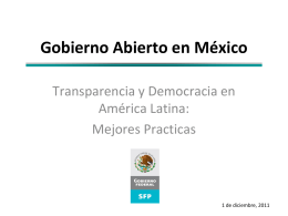 Gobierno Abierto en México