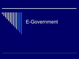 CLASE 1 E-Government
