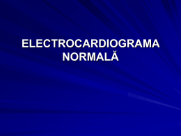 ECG normal - prima prezentare de la laborator