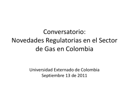 Balance de Gas - Universidad Externado de Colombia
