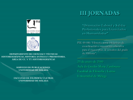 III JORNADAS - Infouma - Universidad de Málaga