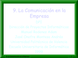 9. La Comunicación en la Empresa.