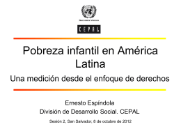 Pobreza infantil en América Latina