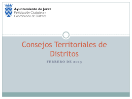 Consejos Territoriales de Distritos
