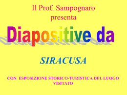 GIRO TURISTICO DI SIRACUSA (con diapositive