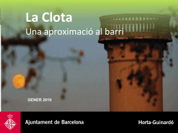LA CLOTA - Ajuntament de Barcelona