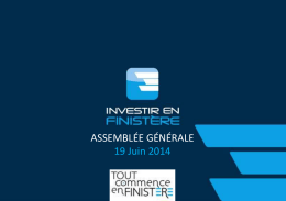 AG 2014 - Investir en Finistère
