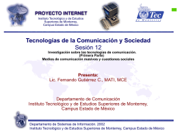 Sesión 12 - Fernando Gutiérrez :: Tecnología y Sociedad
