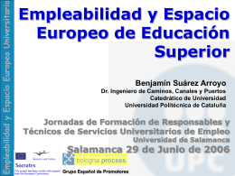 Empleabilidad y Espacio Europeo de Educación Superior.