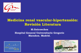 Medicina renal vascular-hipertensión: Revisión Literatura