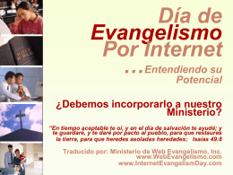 Internet Evangelism Day - why should we have one?