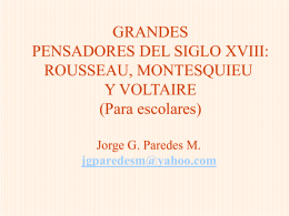 Rousseau, Montesquieu