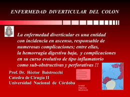 diverticulosis colonica