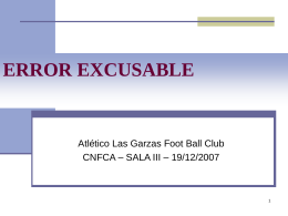Causa: "Atletico Las Garzas Foot Ball Club