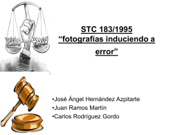 STC 183/1995 “fotografías induciendo a error”