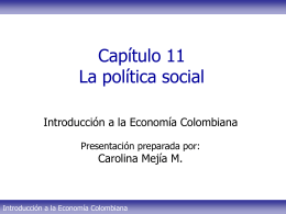 Tema 11 - La política social