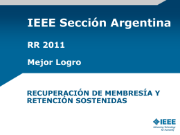 Eventos de Secciones y Congresos (Argentina)