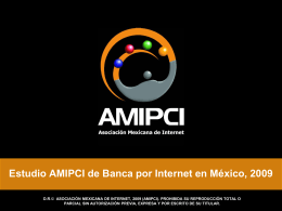 Estudio AMIPCI de Banca por Internet en México, 2007