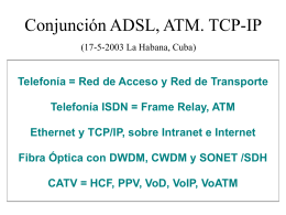 Conjunción ADSL, ATM, TCP