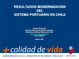 Resultados Modernacioón del Sistema Portuario en Chile
