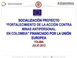 Tolima - Dirección para la Acción Integral contra Minas Antipersonal
