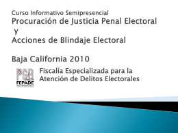 curso procuración de justicia penal electoral 2010