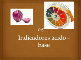 Indicadores ácido - base
