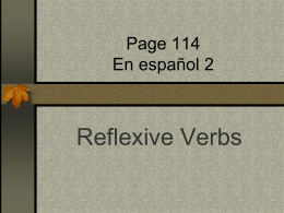 Before the verb