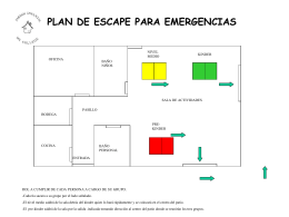 Plan de evacuación en caso de emergencia