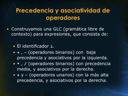 Precedencia de Operadores ()